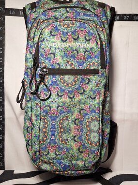 Vibedration Hydration Backpack w/o bladder, Green Blue Pink Tapestry, Used